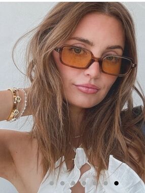 Diff Eyewear Aspyn Ovard Amber Brown Sunglasses